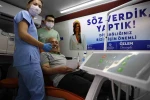 Mobil diş klinikleri 3 ilçede vatandaşlarla buluştu