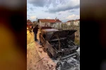 Motor kısmında çıkan yangın otomobili küle çevirdi