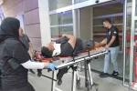Motosiklet devrildi: 1 yaralı