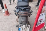 Motosiklet devrildi: 1 yaralı