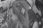 Motosiklet hırsızlığı güvenlik kamerasında