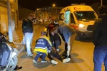 Motosiklet ile otomobil çarpıştı: 1 yaralı