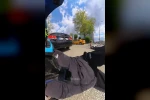Motosiklet otomobile çarptı... O anlar kask kamerasına yansıdı