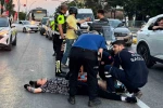 Motosikletlerin çarpıştığı kaza kameraya yansıdı: 1 yaralı