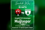 Muğlaspor’da hedef Erzincan deplasmanında galibiyet
