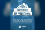 Niğde Ömer Halisdemir Üniversitesi bir patent daha aldı