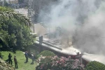 Nostalji tramvayında yangın: Esnafın dikkati tramvayı kül olmaktan kurtardı