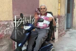 Oğlunun akülü tekerlekli sandalyesini yaktığı babaya akülü araç hediye edildi