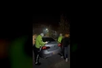 Öğrenci yurdu önünde drift atan sürücü yakalandı