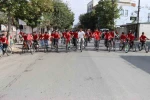 Öğrenciler Gazze için pedal çevirdi