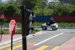 Öğrenciler trafiği sahasında öğrendi 
