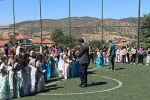 Okul bahçesi şenlik alanına döndü