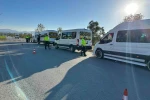 Okul servislerine kış lastiği denetimi