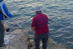 Oltaya bu kez balık yerine martı takıldı