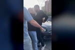 Önünü kestikleri servis sürücüsüne tehditler yağdırıp, darbetmeye çalıştılar