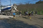 Ordu’da beton yol çalışmaları devam ediyor