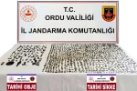 Ordu’da çok sayıda sikke ve tarihi eser objeler ele geçirildi