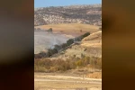 Ormanlık alanda korkutan yangın 