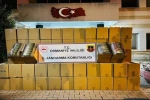 Osmaniye’de durdurulan tırda 1 milyon liralık kaçak makaron ele geçirildi