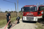 Ot yangını evlere sıçramadan söndürüldü 