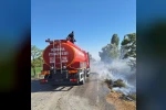 Ot yangını itfaiyenin müdahalesiyle söndürüldü