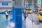 Otogarın dışındaki çuvala gizlediği bıçağı alıp 2 güvenlik görevlisini yaraladı