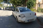 Otomobil, park halindeki araca çarptı: 1 yaralı