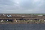 Otomobil tarlaya yuvarlandı, sürücü kazayı yara almadan atlattı