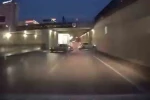 Otomobiliyle makas atarken kaza yaptı: O anlar araç kamerasında