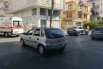 Otomobiller çarpıştı, kaza anı kameraya yansıdı