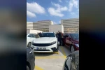 Otoparkta panik dolu anlar... Araçta kilitli kalan çocuk cam kırılarak kurtarıldı
