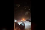 Oylat Kaplıcaları’nda 20 araç yolda mahsur kaldı