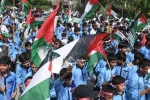 Pakistan’da İsrail’in Gazze’ye yönelik saldırıları ikinci yılında protesto edildi