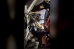 Park halindeki kamyona arkadan çarpan çekicinin sürücüsü yaralandı