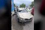 Park halindeki kamyonete çarptı, 2 çocuk yaralandı