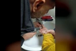 Parmağını metal paraya sıkıştırdı, itfaiye ekiplerince kurtarıldı