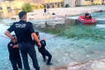 Piknik yaparken köprü altında mahsur kalan 6 kişi kurtarıldı