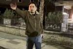 Polise zor anlar yaşattı, gazeteciyi görünce "Çekin beni" dedi