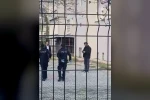 Polisten kaçan şahıs, tabancasını okul bahçesine attı