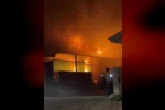 Prefabrik evlerde korkutan yangın