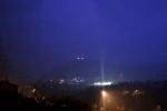 Pülümür’de şimşekler geceyi aydınlattı 