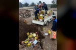 Raflarda satılmayı bekleyen 465 kilogram ürün toprağa gömülerek imha edildi