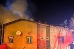 Refahiye’de köy konağı eklentisinde yangın
