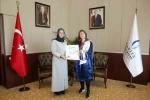 Rektör Kibar Dünya Şampiyonu Büber’i makamında ağırladı