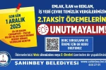Şahinbey Belediyesi’nden vergi borcu hatırlatması: Son gün 1 Aralık