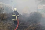Samandağ’da bahçe yangını