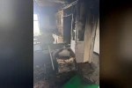 Samandağ’da ev yangını 