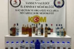 Samsun’da 28,1 litre sahte içki ve 35 litre etil alkol ele geçirildi