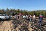 Samsun’da biçerdöverden çıkan yangın 150 dönüm ekili alanı küle çevirdi