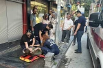 Samsun’da ıslak zeminde düşen genç kadın hastaneye kaldırıldı